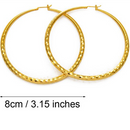 Round Hoop Earrings