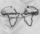 Africa Map Outline Earrings for Queens