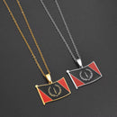 African American Heritage Soulaan Flag Pendant Necklace