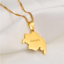 Amhara Map Pendant Necklace