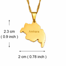 Amhara Map Pendant Necklace