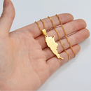 Argentina Map with Cities Pendant Necklace