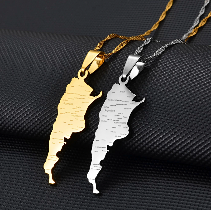 Argentina Pendant Necklace with cities