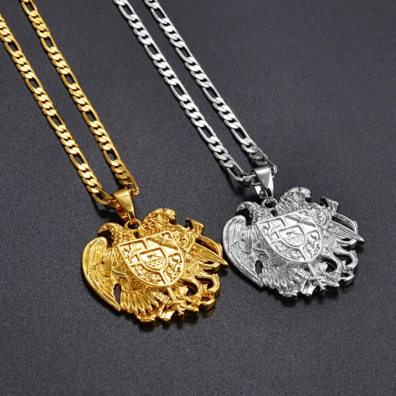 Armenia Coat of Arms Pendant Necklace