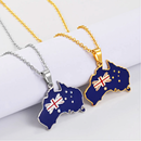 Australia Map Pendant Necklace