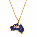 Australia Map Pendant Necklace