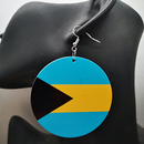 Bahamas Flag Drop Earrings