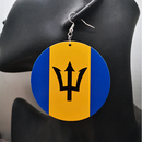 Barbados Flag Drop Earrings