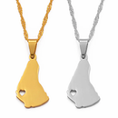 Barbados Heart Pendant Necklace