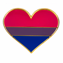 LGBTQIA+ Gay Flag Pride Heart Lapel Pin