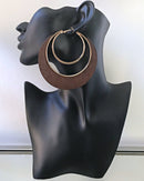 Wooden Hoop Earrings