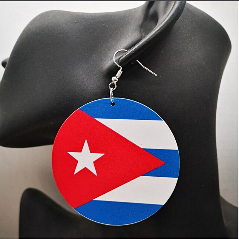Cuba flag drop Earrings