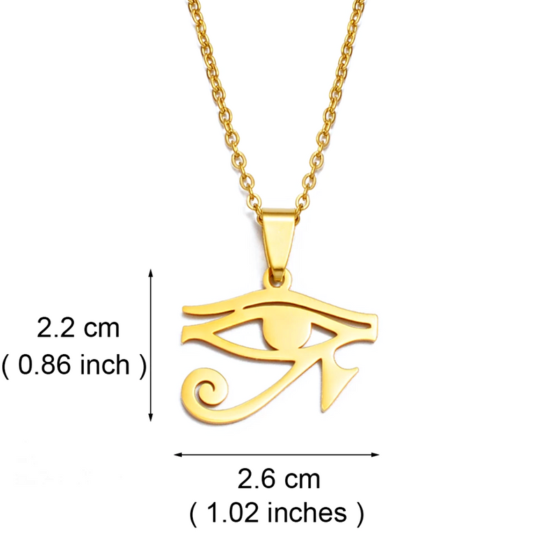 Egyptian Eye of Horus Pendant Necklace