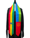 Ethiopia & Eritrea Mixed Flags Graduation Stole