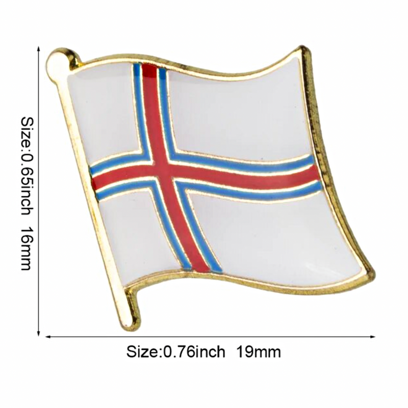Faeroe Islands Flag Lapel Pin