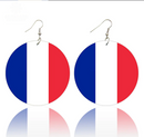 France Flag Drop Earrings