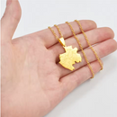 Gabon Map Pendant Necklace