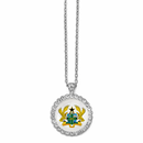 Ghana Flag Emblem Pendant Necklace