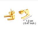 Haiti Map Stud Earrings