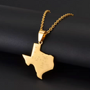 Texas Map Pendant Necklace