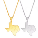 Texas Map Pendant Necklace