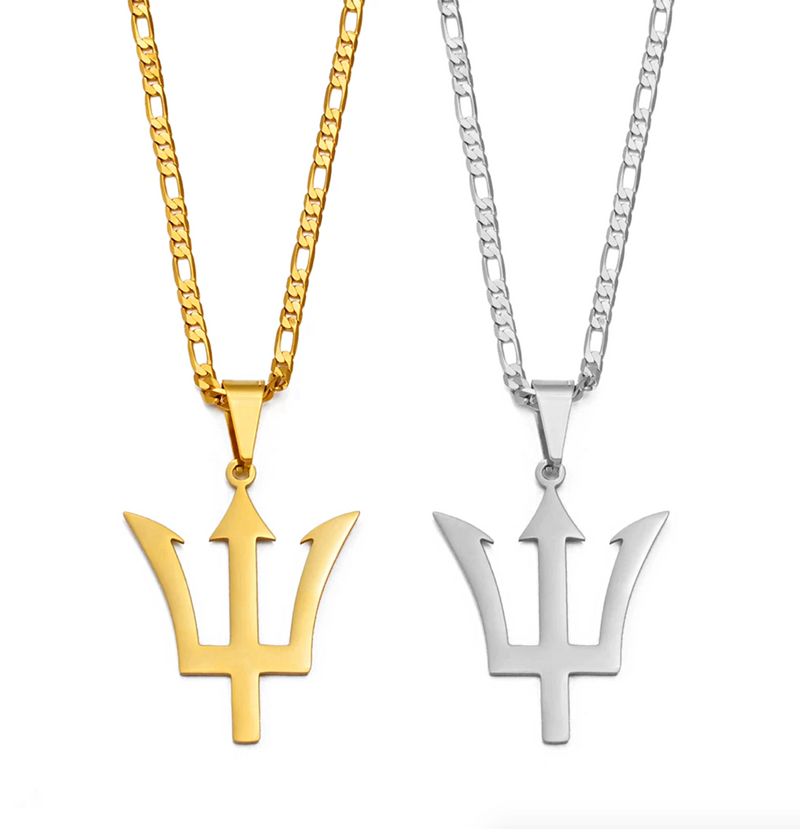 Barbados Trident Pendant Necklace