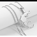 Greece Map with Cities Pendant Necklace