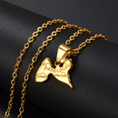 Guadeloupe Map Pendant Necklace