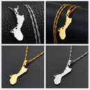 Guam Map Pendant Necklace