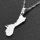 Guam Map Pendant Necklace