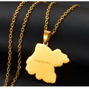 Mexico States Map Pendant Necklace