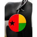 Guinea-Bissau Flag Drop Earrings