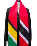 Guyana & Trinidad Mixed Flags Graduation Stole