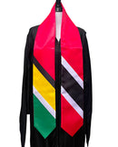 Guyana & Trinidad Mixed Flags Graduation Stole