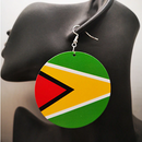 Guyana Flag Drop Earrings