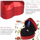 Heart-Shaped LED Light Gift ring box