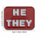 Pronouns Lapel Pin - He She They Pins