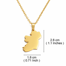Ireland Map Pendant Necklace