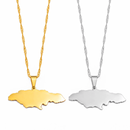 Jamaica Map Pendant Necklace