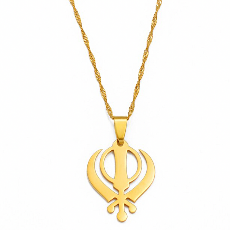 Khanda Sikh Symbol Pendant Necklace