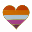 LGBTQIA+ Gay Flag Pride Heart Lapel Pin