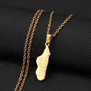 Madagascar Pendant Necklace with Cities