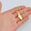 Madagascar Pendant Necklace with Cities