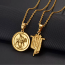 Mandaean Sabians Cross Symbol Pendant Necklace