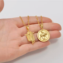 Mandaean Sabians Cross Symbol Pendant Necklace