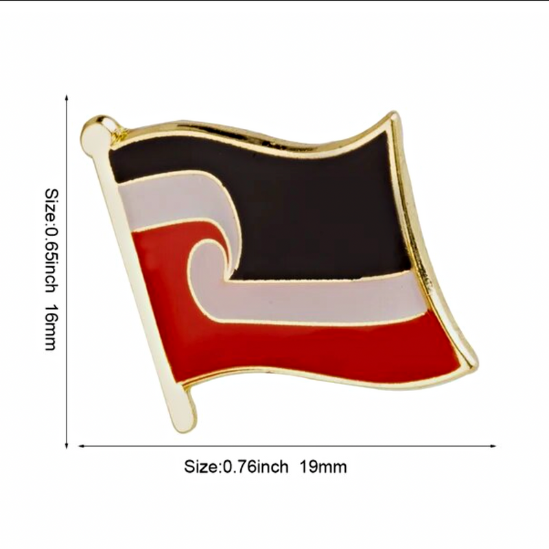 Maori Flag Lapel Pin