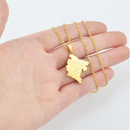 Montenegro Map Pendant Necklace