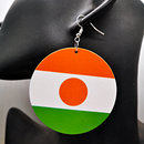 Niger Flag Drop Earrings
