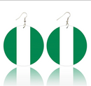 Nigeria Flag Drop Earrings