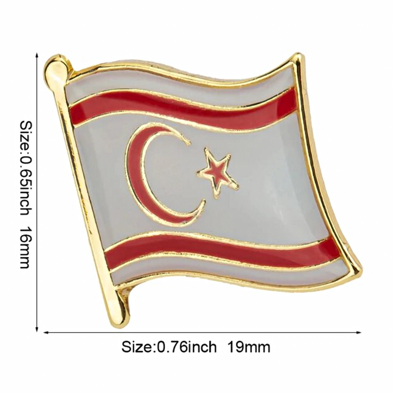 North Cyprus Flag Lapel Pin